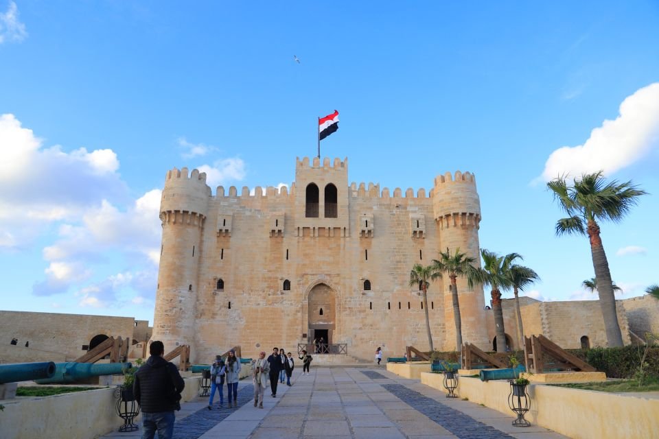 Qaitbay Citadel in Alexandria overlooking the Mediterranean Sea