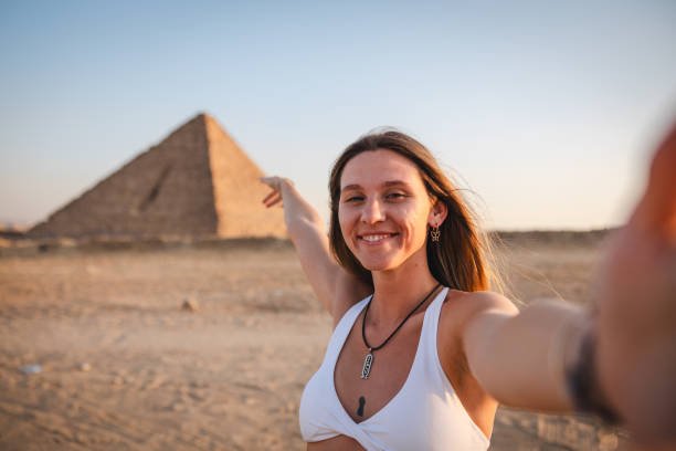 Great Pyramids of Giza and the Sphinx in Cairo, iconic ancient Egypt landmarks