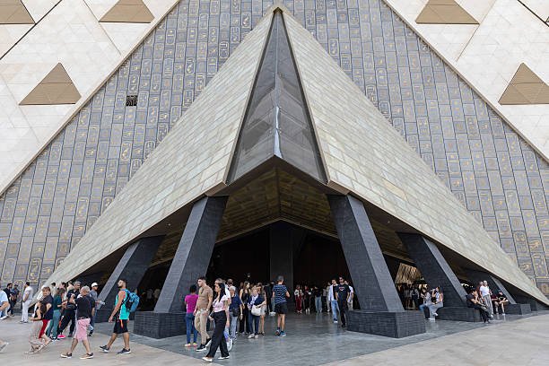 Grand Egyptian Museum near pyramids in Cairo