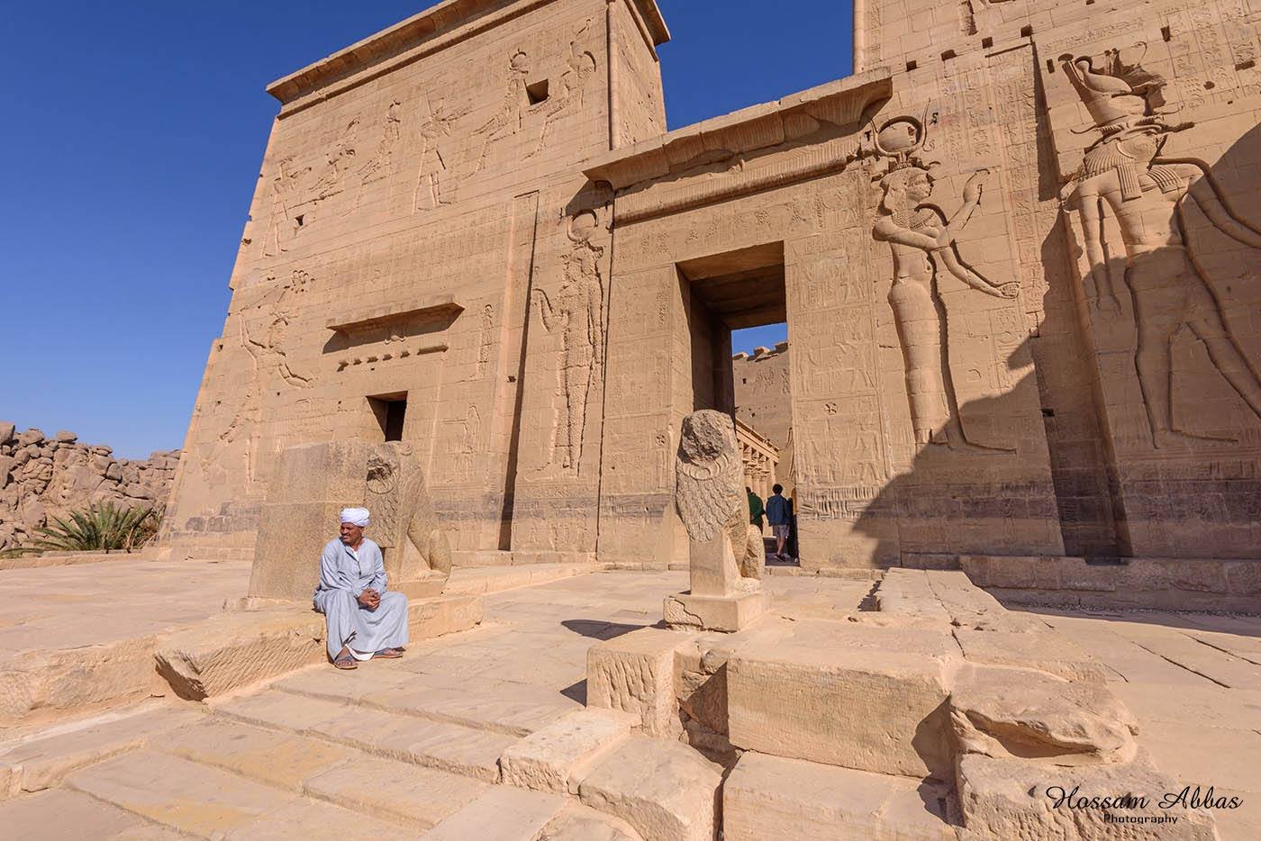 “Philae Temple in Aswan visited during a 4-day Cairo and Aswan budget tour.”