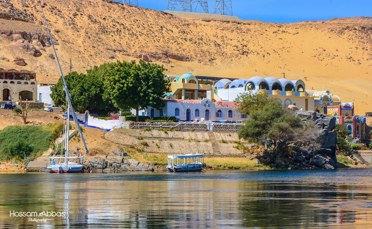 “Nile River landscape during a 4-day budget journey through Egypt.”