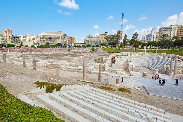Ancient Roman theatre of Kom el-Dik, Alexandria, Egypt, Roman, 4th century AD.