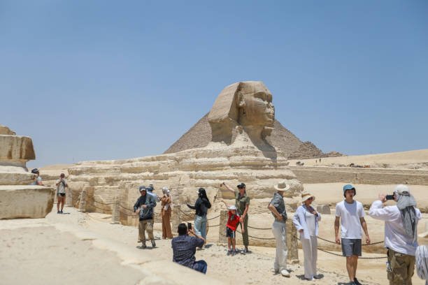 Giza Pyramids and the Great Sphinx during an 8-day Egypt budget tour in Cairo