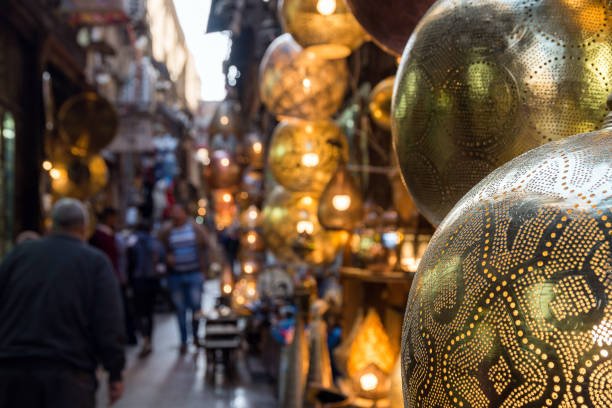 The Khan el-Khalili is a famous market in the old part of Cairo. Nowdays it is mostly visited by foreigners for souvenirs but also many Egyptians come here to buy items like lamps and hookah's. It is always a pleasant walk.