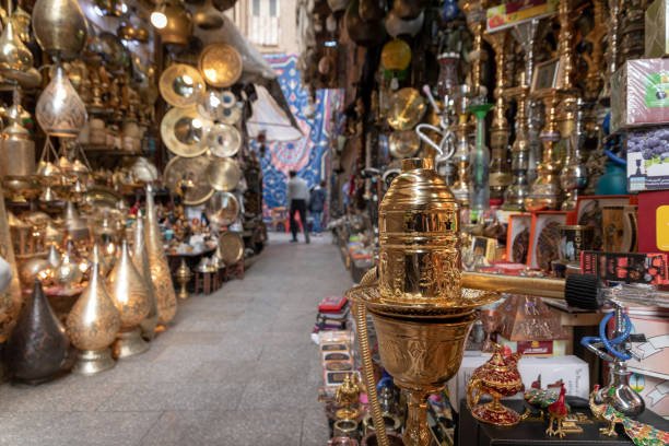 The Khan el-Khalili is a famous market in the old part of Cairo. Nowdays it is mostly visited by foreigners for souvenirs but also many Egyptians come here to buy items like lamps and hookah's. It is always a pleasant walk.